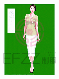 SPA按摩技師制服設計圖926