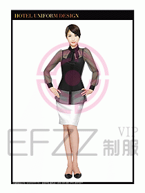 桑拿水療會所前臺服務(wù)員制服214