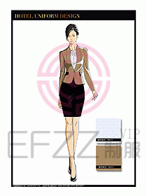 桑拿水療會所前臺服務(wù)員制服228