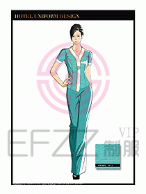 SPA按摩技師制服設(shè)計(jì)圖951