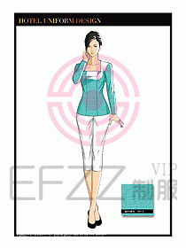 SPA按摩技師制服設計圖976