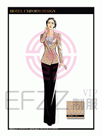 桑拿SPA咨客迎賓制服設(shè)計(jì)321