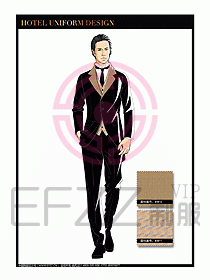 桑拿SPA咨客迎賓制服設計327