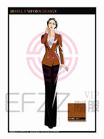 桑拿SPA咨客迎賓制服設(shè)計335