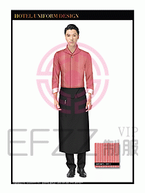 酒店西餐服務(wù)員制服設(shè)計(jì)932