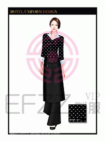 酒店西餐服務(wù)員制服設(shè)計(jì)935