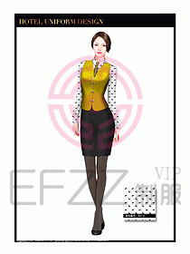 酒店西餐服務員制服設計943