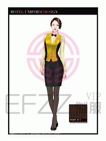 酒店西餐服務(wù)員制服設(shè)計(jì)954