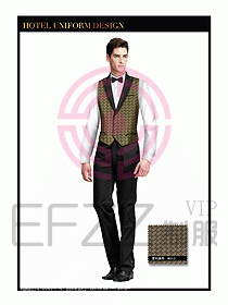 酒店西餐服務(wù)員制服設(shè)計956