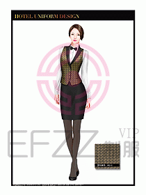 酒店西餐服務(wù)員制服設(shè)計(jì)962