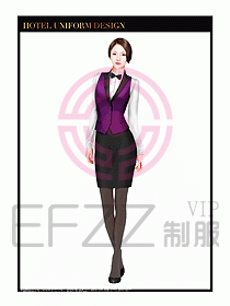 酒店西餐服務(wù)員制服設(shè)計964