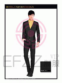 酒店西餐服務(wù)員制服設(shè)計965