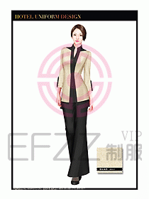 酒店西餐服務員制服設(shè)計974