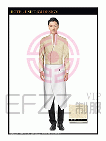 酒店西餐服務員制服設計990