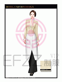 酒店西餐服務(wù)員制服設(shè)計996