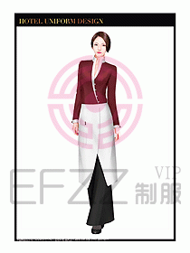酒店西餐服務員制服設計994