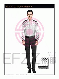 酒店西餐服務員制服設(shè)計1003