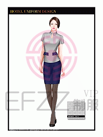 酒店西餐服務(wù)員制服設(shè)計(jì)1008