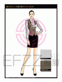 酒店西餐服務(wù)員制服設(shè)計(jì)1021