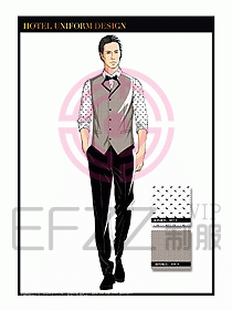 酒店西餐服務(wù)員制服設(shè)計(jì)1018