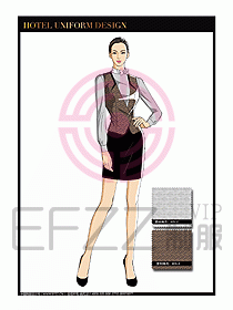 酒店西餐服務(wù)員制服設(shè)計1022