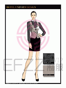 酒店西餐服務(wù)員制服設(shè)計(jì)1023
