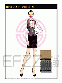 酒店西餐服務(wù)員制服設(shè)計(jì)1027