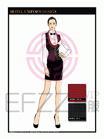 酒店西餐服務(wù)員制服設(shè)計(jì)1029