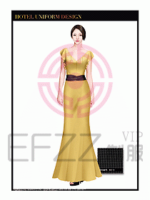 酒店制服西餐咨客服裝設(shè)計406