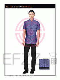 酒店服裝中餐服務(wù)員制服設(shè)計(jì)1394