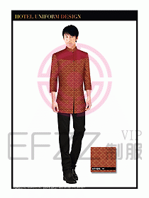 酒店服裝中餐服務(wù)員制服設(shè)計1408