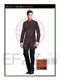 酒店服裝中餐服務(wù)員制服設(shè)計(jì)1413