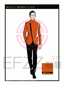 酒店服裝中餐服務(wù)員制服設(shè)計1430