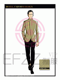酒店服裝中餐服務(wù)員制服設(shè)計(jì)1429