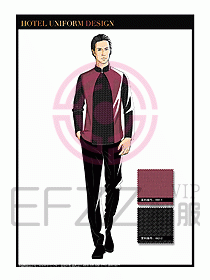 酒店服裝中餐服務(wù)員制服設(shè)計1435