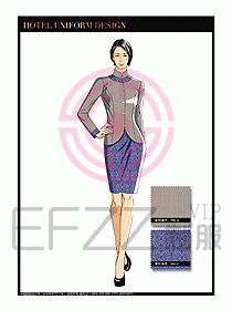 酒店服裝中餐服務員制服設(shè)計1441