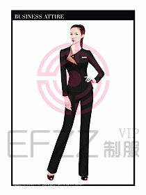 職業(yè)空姐裝制服設(shè)計(jì)圖499