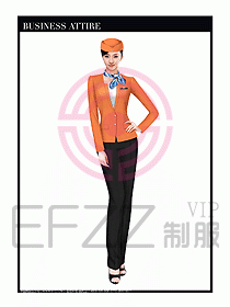 職業(yè)空姐裝制服設(shè)計(jì)圖514