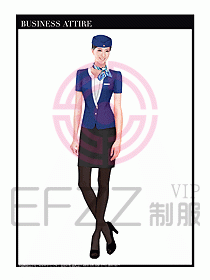 職業(yè)空姐裝制服設(shè)計圖518