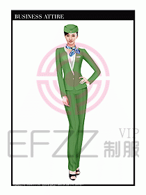 職業(yè)空姐裝制服設(shè)計(jì)圖523