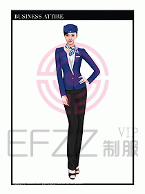 職業(yè)空姐裝制服設(shè)計(jì)圖521