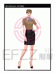職業(yè)空姐裝制服設(shè)計(jì)圖536