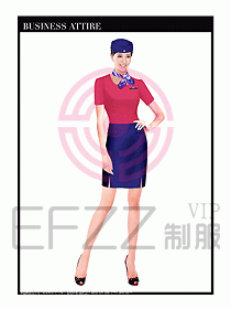 職業(yè)空姐裝制服設(shè)計(jì)圖538