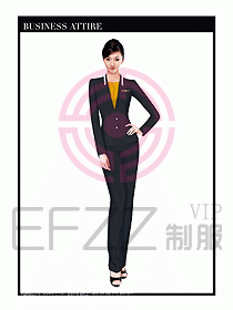 職業(yè)空姐裝制服設計圖534