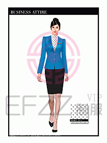 職業(yè)空姐裝制服設計圖548