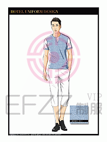 SPA水療會(huì)所服務(wù)員服裝設(shè)計(jì)367