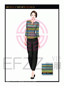 SPA水療會(huì)所服務(wù)員服裝設(shè)計(jì)385