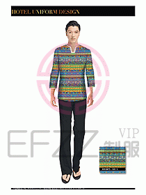 SPA水療會(huì)所服務(wù)員服裝設(shè)計(jì)382