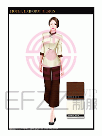 SPA水療會(huì)所服務(wù)員服裝設(shè)計(jì)389