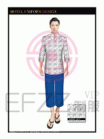 SPA按摩技師服制服設(shè)計圖1006